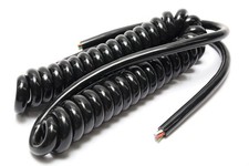 Alpha Wire 706 23AWG 6-Conductor PVC Coiled Retractile Cord, 1-4ft