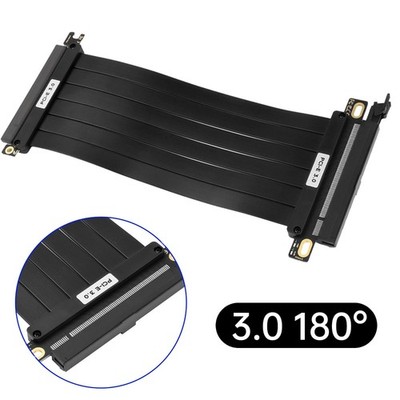 1X For PCI-E 3.0 180° 16x Riser Cable Graphics Card Extension Cable For GPU US