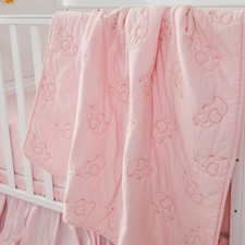 Brandream Crib Bedding Set Baby Girls 100 Cotton Ruffles Nursery Bedding