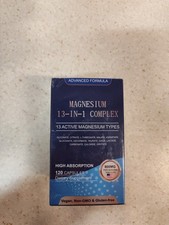 Magnesium 13-in-1 Complex 800 mg 120 Capsules Multi Magnesium Dietary Supplement