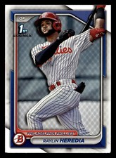 Raylin Heredia 2024 1st Bowman Prospect #BP-146 Philadelphia Phillies ROOKIE