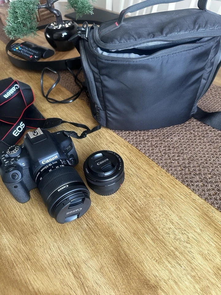 Canon EOS 750D 24.2MP Digital SLR 18-55mm + 50mm Lens Touchscreen NFC, photo 2 of 5