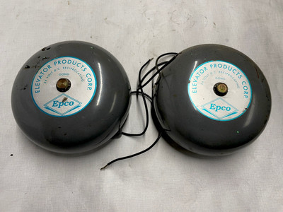 Epco  Elevator 6  24 Vdc Elevator Gong. Two Units.