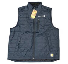NWT Carhartt Men s XL Blue Rain Defender Gilliam Lightweight Vest
