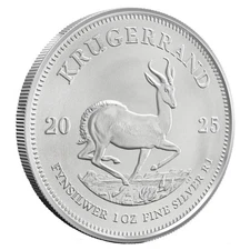 2025 South Africa 1 oz 999 Silver Krugerrand Coin BU - In Stock