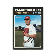 Jordan Hicks 2020 Topps Heritage #223 St. Louis Cardinals Baseball Card NM