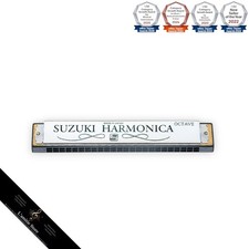 Suzuki SU24 C Harmonica 24 Hole Dual Note Octave Stainless Steel Cover