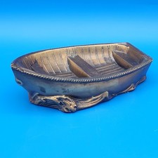 Vintage Brass or Bronze-looking Boat Paperweight Philadelphia Made in USA