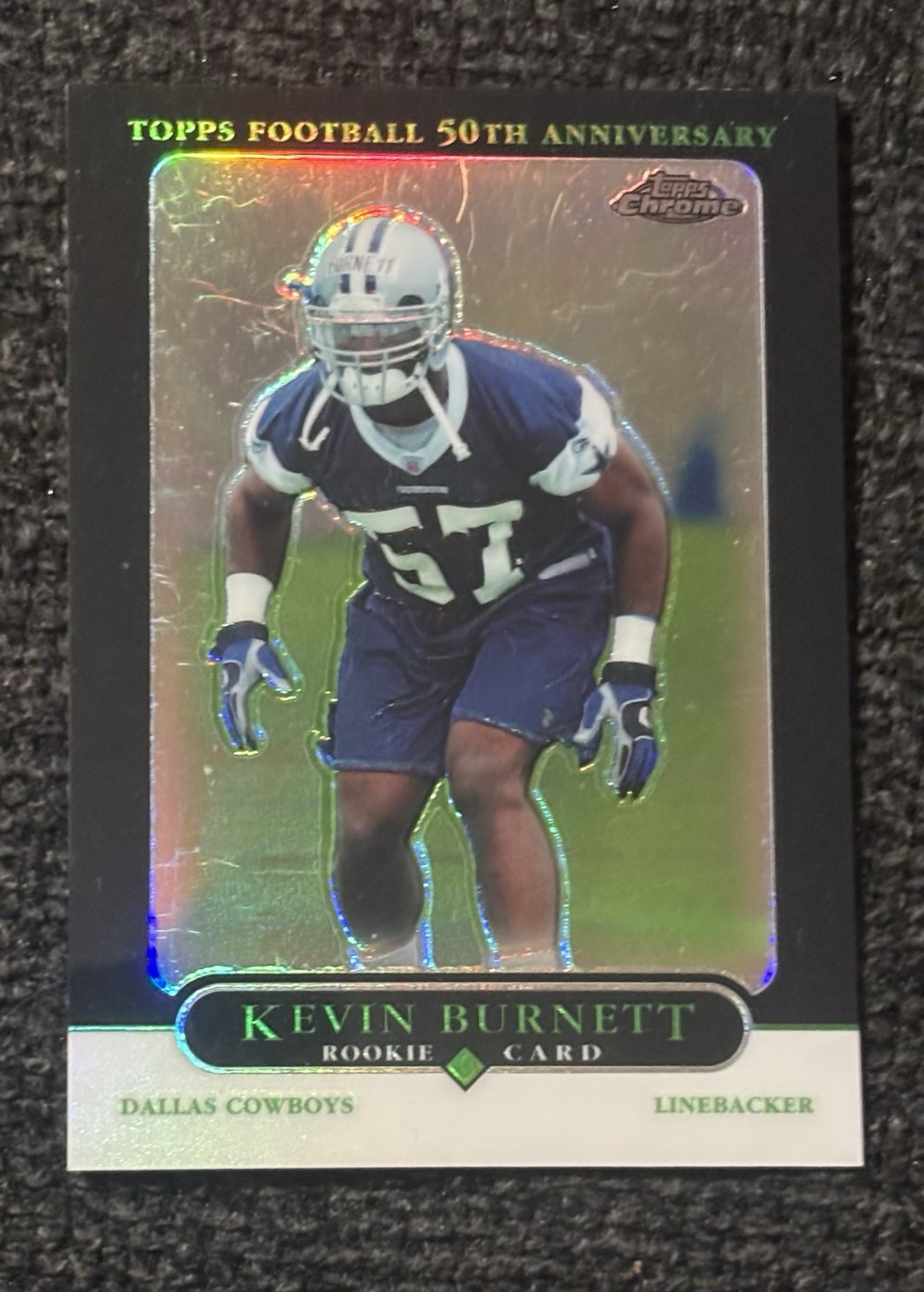 Kevin Burnett Topps Chrome #275 Black Refractor