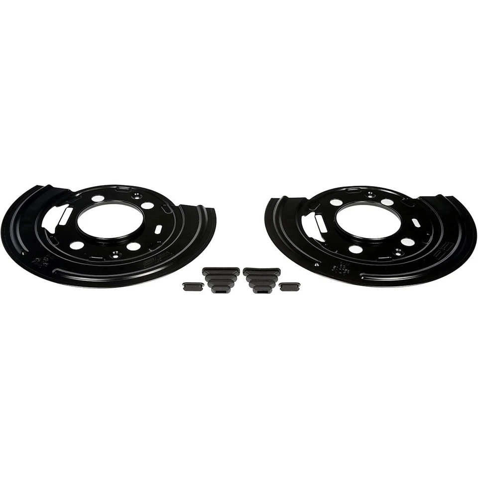 924-021 Dorman conjunto de 2 protetores de poeira de freio traseiros para Chevy Express Van GMC par - Imagem 3 de 4