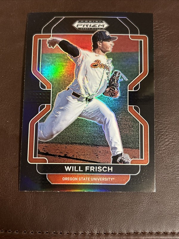 2022 Panini Prizm Draft Picks Prizms Black #173 Will Frisch Chicago Cubs RC SP