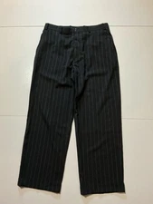 Armani Collezioni 100% Wool Gray Pinstripe Cuffed Classic Dress Pants Sz. 40R