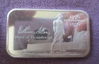 Ethan Allen  Bicentennial 1776-1976 Ultra Rare  1 Troy Oz. .999 Fine Silver Bar