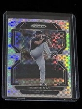 2022 Panini Prizm Robbie Ray #99 Power Plaid Prizm /75 Seattle Mariners