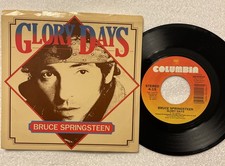 BRUCE SPRINGSTEEN - Glory Days / Stand On It - 45 RPM VINYL (1985) Pic Sleeve