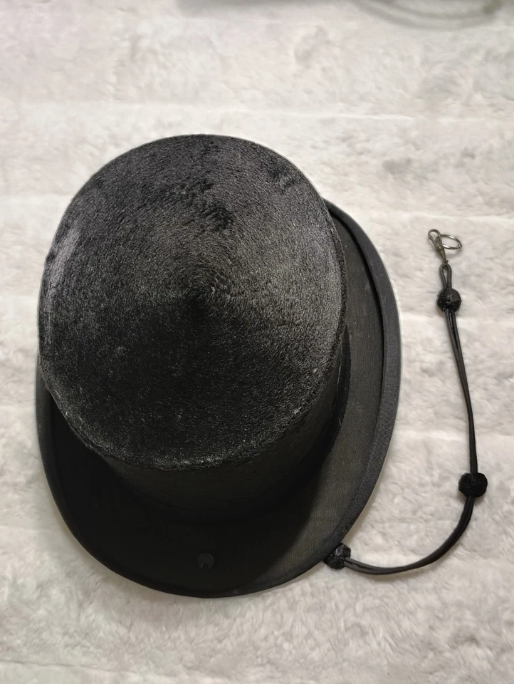 Винтажная антикварная шапка-бобр для верховой езды одежда для верховой езды сделано в Голландии 21 дюйм - Изображение 3 из 4