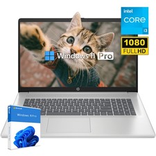 HP Laptop 17" FHD Intel Core i3 N305 9.5 hours battery 16GB RAM 512GB Win11Pro