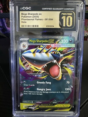 #ad Mega Sharped Ex Pokémon 2025 Fantasma Flames – – 061 094 Holo $100.95