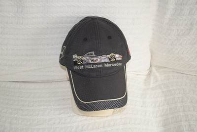 Vintage West McLaren Mercedes F1 Team Cap schwarz Mütze Formel 1 Racing 90er 00er