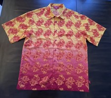 VINTAGE Y2K Men  s JNCO Jeans AOP Graphic Button Up Short Sleeve Shirt XL, EUC