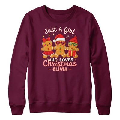 Personalisierter Weihnachtspullover für Mädchen Festlich Lebkuchen Männer Weihnachtspullover...