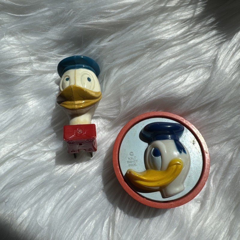 Vintage Donald Duck Night Lights General Electric Working 