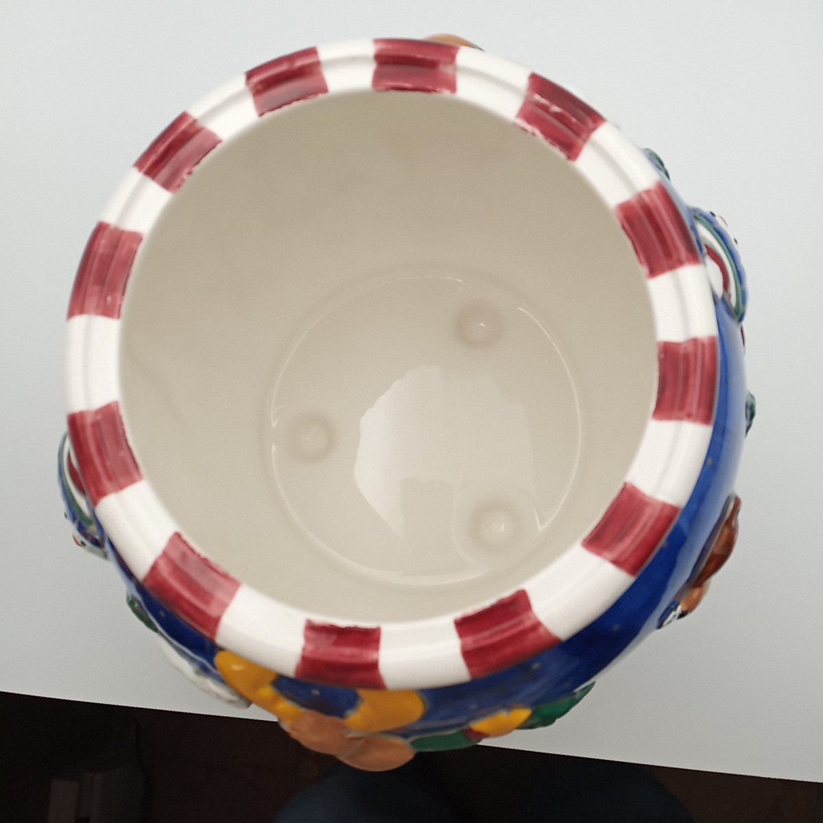 St. Nicholas Square Winter Friends Cookie Jar, Snowman, cabin, moose, 10 1/2" T