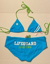 Vintage Victoria's Secret 2006 PINK Y2K Boyshort Swim Bikini set M/L NWT