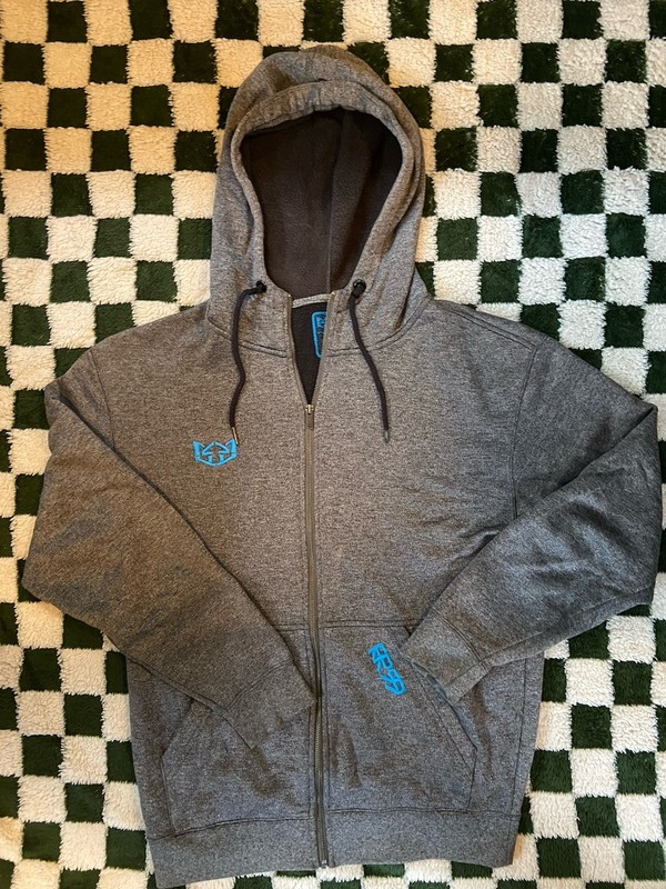 Royal Racing Hoodie Size Medium Grey
