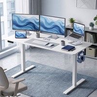 Homcom HöHenverstellbarer Schreibtisch Elektrisch 140 X 60Cm Mit Memory-Funktion