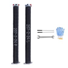 Uimoso Garage Door Torsion Springs Pair of 0.207 x 2 x 24 inch with Winding Bars