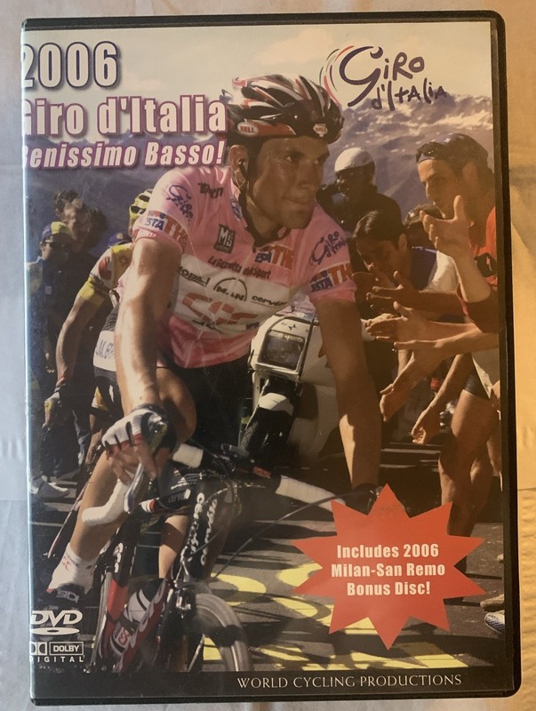 2006 Giro D’ Italia 3-disc DVD Set Ivan Basso World Cycling Productions Used
