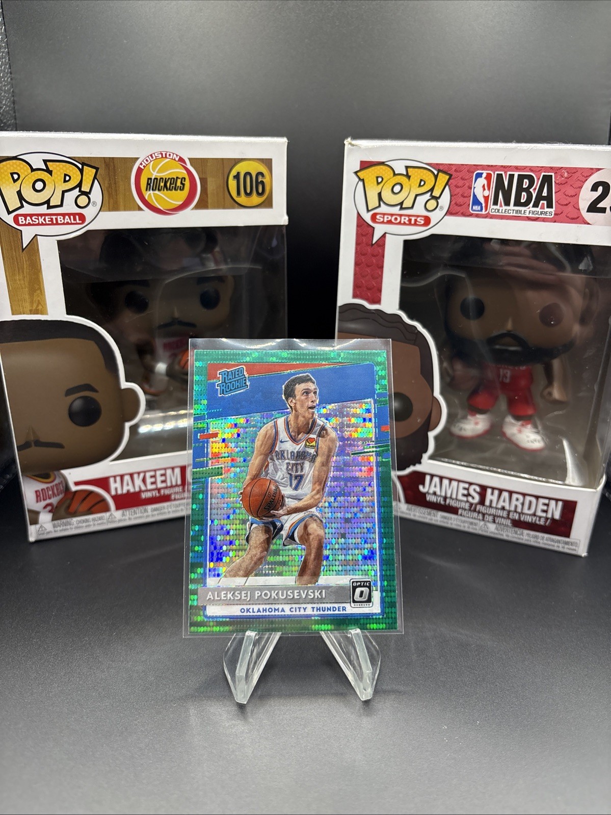 2020-21 Panini Donruss Optic - Aleksej Pokusevski #167 Thunder - RC Green Pulsar