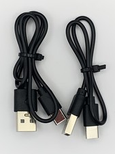 USB A To USB C Charging cables 2 Cables 1 x 10   1 x 18  Black