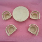 Vintage Fischer Price Little People Furniture Set, White Table And 4 Chairs