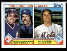 1983 Topps #702 1982 Home Run Leaders (Reggie Jackson / Thomas / Kingman) 2603K