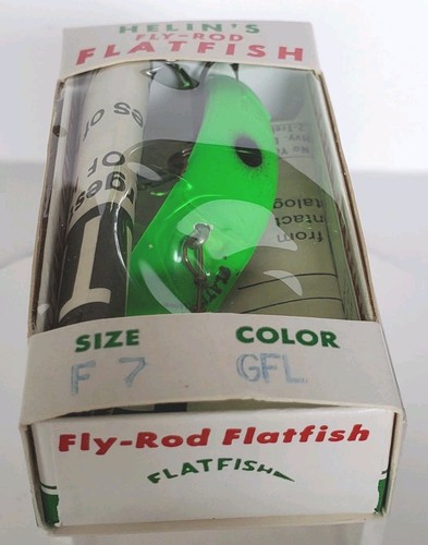 Dealer Store Display Box of 12 Helin Flatfish F7 All GFL Fly Rod Fishing Lures - Picture 16 of 24