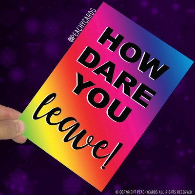 Drole Neuf Travail Carte Coworker Laissant Bonne Chance Bravo Gouaille Office Ebay