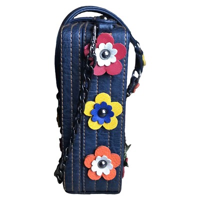 Mary Frances Dog Park Beaded Blue Novelty Shoulder Handbag Puppy