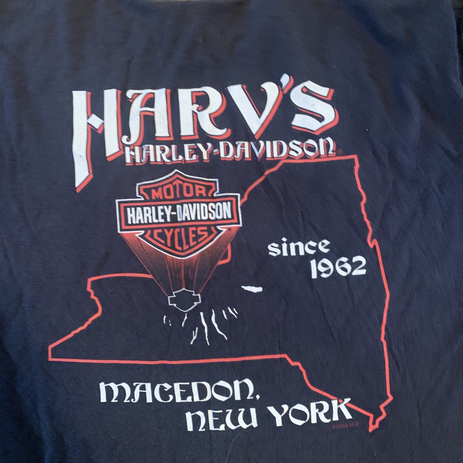 HARLEY DAVIDSON MOTORCYCLES HARV'S MACEDON NY TSHIR… Gem