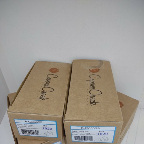 Copper Creek BK2030SS Privacy STYLE: Kugelknopf AUSFÜHRUNG: Satinierter Edelstahl. *4 Sets* - Bild 5 von 9