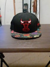 New Era Hardwood Classics Chicago Bulls Windy City Basketball NBA Cap Black Red