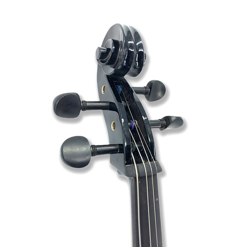 4/4 Size 4 String Electric Cello Ebony Parts for Student Adults Beginners New - Picture 3 of 17