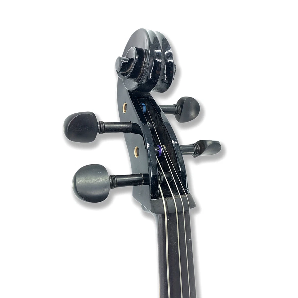 Violoncelo elétrico 4/4 com peças de ébano para estudantes adultos iniciantes bom tom - Imagem 4 de 4