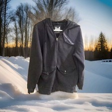 Under armour Mens Fleece Jacket storm Hoodie black medium outdoor