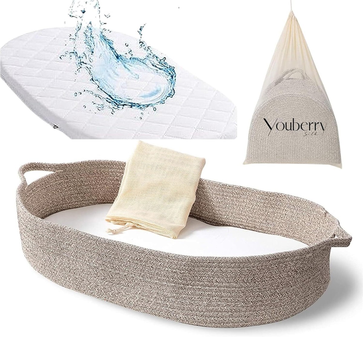 Changing Mat Baby Changing Basket, Baby Nest, Portable Changing