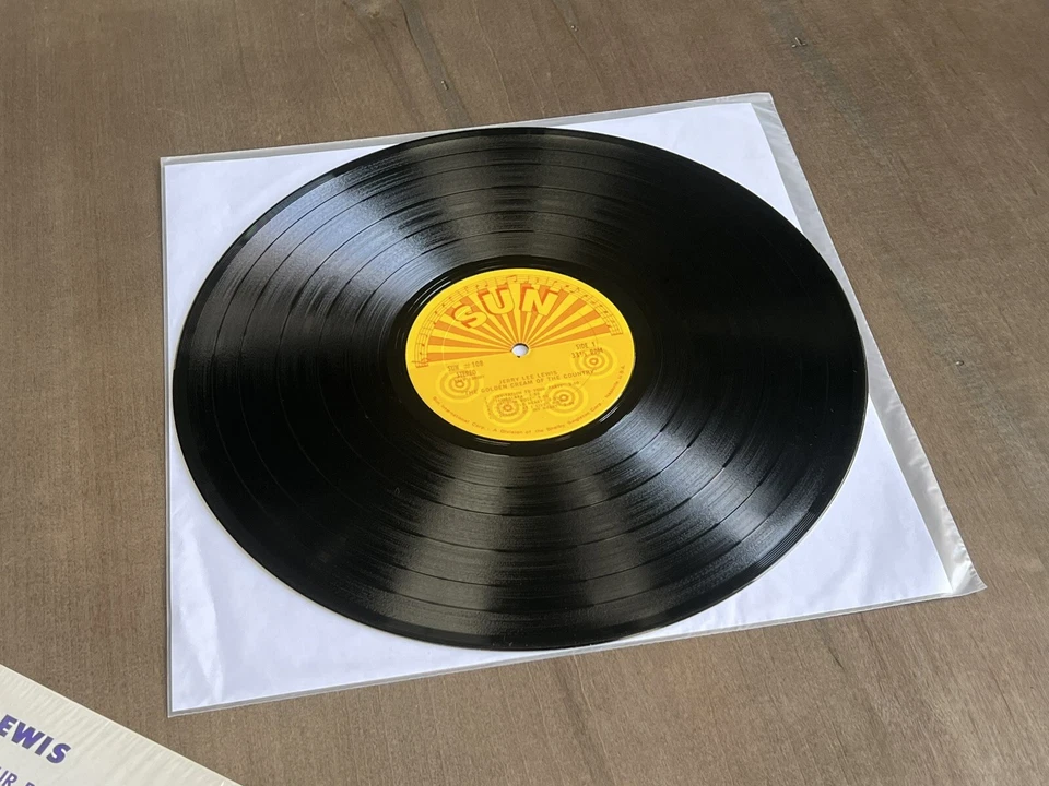 Jerry Lee Lewis The Golden Cream Of The Country Vinyl LP Sun Record Label, EX/EX Foto 4 de 4