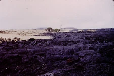 SEP 1971 Edge Of Lava Flow Saddle Road Hawaii Kodachrome Slide Ref U-B