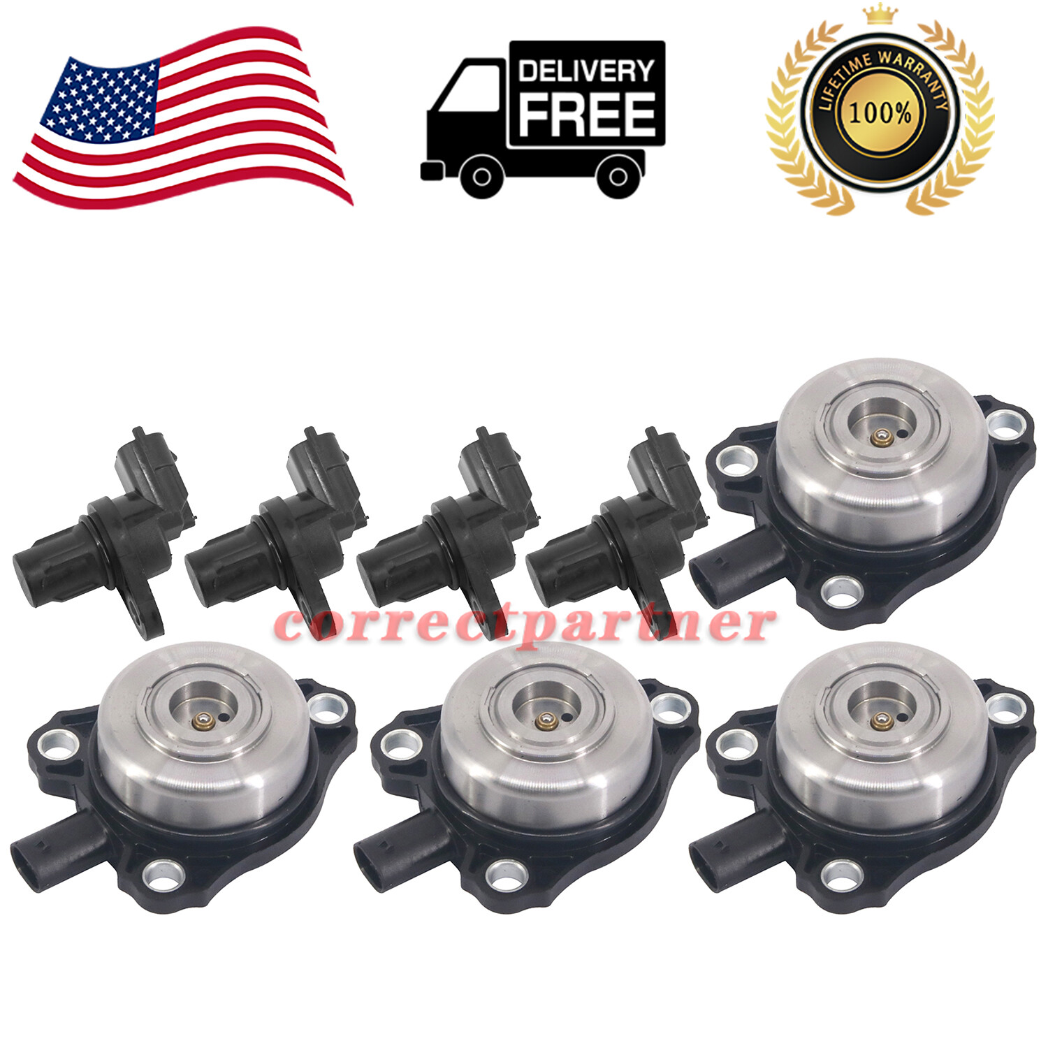 4* Camshaft Position Sensors & 4 For MercedesBenz ML350/E350