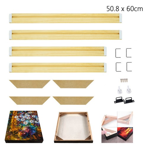 CANVAS STRETCHER BARS FRAMES STRIPS KITS DIY FOR OIL PAINTING WALL ART 70 SIZES - Picture 20 of 28